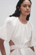 AJE Mimosa Cut Out Mini Dress in Colour Ivory Size 10