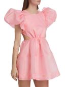 AJE Simplicity Cut Out Mini Dress | Pink | Size 16 | Shopbop