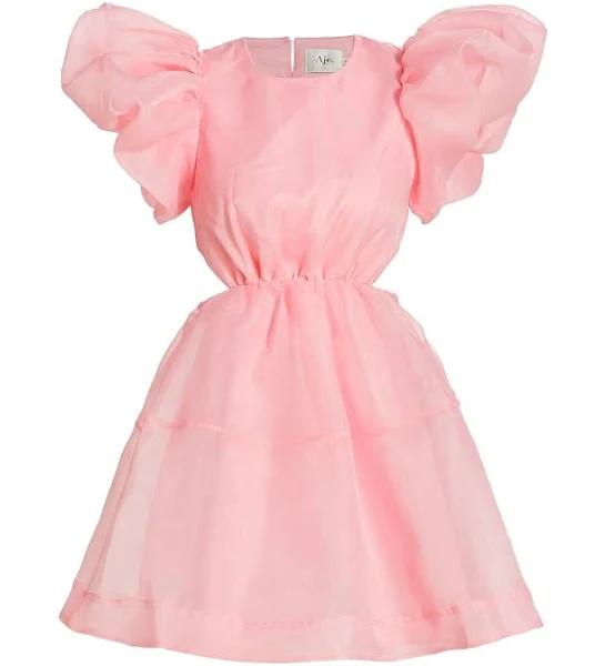 AJE Simplicity Cut Out Mini Dress | Pink | Size 16 | Shopbop