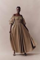 AJE Wattle Off Shoulder Midi Dress in Colour Taupe Grey Size 14