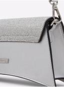 Aldo Adridan Embellished Bow Mini Bag in Silver