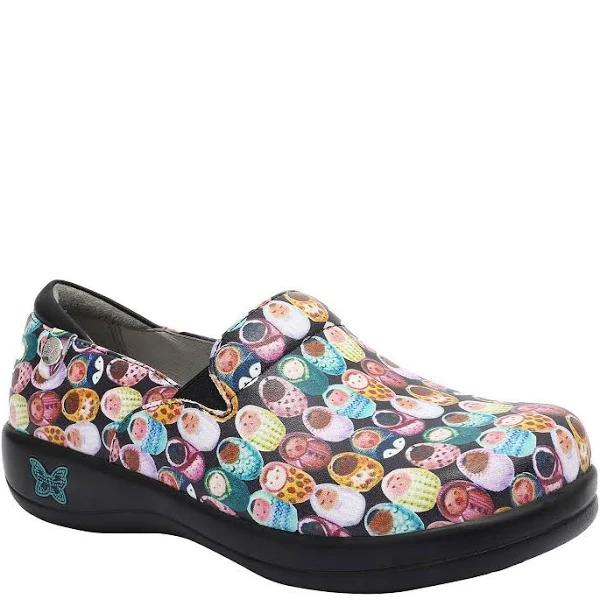 Alegria Women's Keli Professional Slip-on Leather Shoes - Fresh Baked Black - EUR 39
