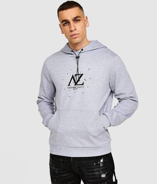 Alessandro Zavetti Rolazo Overhead Hoodie - Grey - Size - XL