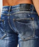 Alessandro Zavetti Torento Mid Wash Relaxed Slim Fit Jean - Blue - Size - 28