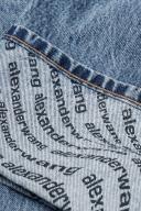 Alexander Wang Blue Wave Cuff Wide Jeans