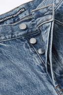 Alexander Wang Blue Wave Cuff Wide Jeans