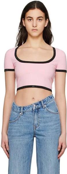 Alexander Wang Pink Crystal T-Shirt