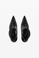 Alexander Wang Women's Delphine 105 Bootie in Mesh/crystal Black