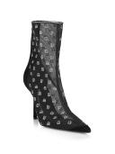 Alexander Wang Women's Delphine 105 Bootie in Mesh/crystal Black
