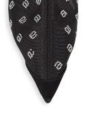 Alexander Wang Women's Delphine 105 Bootie in Mesh/crystal Black