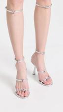 Alexander Wang Women's Nala 105 Gladiator Sandal in Capretto Silver
