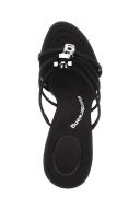 Alexander Wang Women's Nala 105 Logo Sandal in Satin Black
