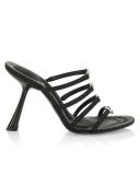 Alexander Wang Women's Nala 105 Logo Sandal in Satin Black