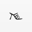 Alexander Wang Women's Nala 105 Logo Sandal in Satin Black