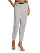 alexanderwang.t Women's Logo Elastic Pants - Heather Grey - Size Xxs