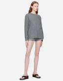 alexanderwang - Women's Long Sleeve Tee in Glitter Jersey Sidewalk