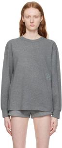 alexanderwang - Women's Long Sleeve Tee in Glitter Jersey Sidewalk
