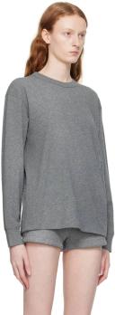 alexanderwang - Women's Long Sleeve Tee in Glitter Jersey Sidewalk