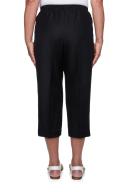 Alfred Dunner Women's Casual Pant Black Classic Capri Pant 10