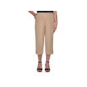 Alfred Dunner Women's Casual Pant Tan Classic Capri Pant 20