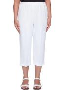 Alfred Dunner Women's Casual Pant White Classic Capri Pant 10