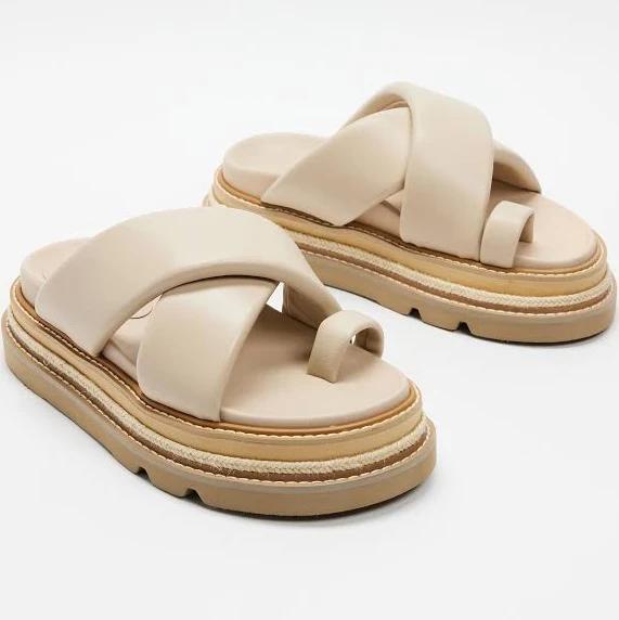 Alias Mae - Women's Neutrals Flat Sandals - Venga - Size 41 at The Iconic