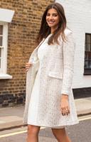 Alie Street Josie Coat Ivory Ice Bouclé