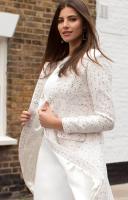 Alie Street Josie Coat Ivory Ice Bouclé
