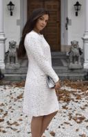 Alie Street Josie Coat Ivory Ice Bouclé