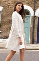 Alie Street Josie Coat Ivory Ice Bouclé