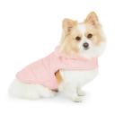 All Day Quilted Bear Ear Dog Jacket Pink XS