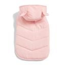 All Day Quilted Bear Ear Dog Jacket Pink XS