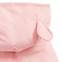 All Day Quilted Bear Ear Dog Jacket Pink XS