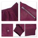 Allthemen Mens Solid Loose Sports Jacket Red XL