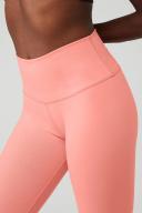 Alo Yoga | 7/8 High-Waist Airbrush Legging in Strawberry Lemonade Pink, Size: Medium