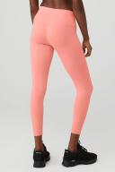 Alo Yoga | 7/8 High-Waist Airbrush Legging in Strawberry Lemonade Pink, Size: XS