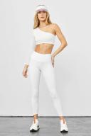 Alo Yoga | 7/8 High-Waist Airbrush Legging in White, Size: Medium