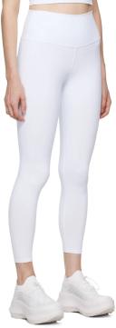 Alo Yoga | 7/8 High-Waist Airbrush Legging in White, Size: Medium