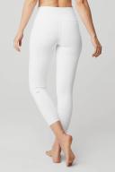 Alo Yoga | 7/8 High-Waist Airbrush Legging in White, Size: Medium
