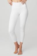Alo Yoga | 7/8 High-Waist Airbrush Legging in White, Size: Medium