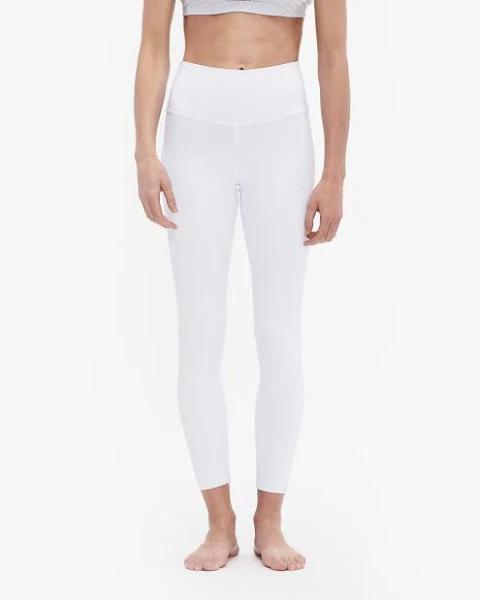Alo Yoga | 7/8 High-Waist Airbrush Legging in White, Size: Medium