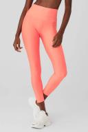 Alo Yoga | 7/8 High-Waist Airlift Legging in Candy Orange Pink, Size: Medium