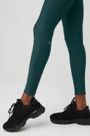 Alo Yoga | 7/8 High-Waist Airlift Legging in Midnight Green, Size: Small