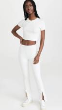 Alo Yoga Airbrush High Waist 7/8 Flutter Leggings | White | Size M | Shopbop