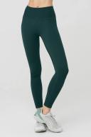 Alo Yoga | Seamless High-Waist Ribbed Legging in Midnight Green, Size: Large