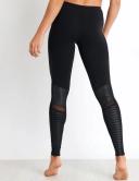 Alo Yoga Women's Moto Legging Black/Black Glossy Medium