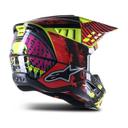 Alpinestars 2023 S-M5 Solar Flare Black/Red/Fluro Helmet - L