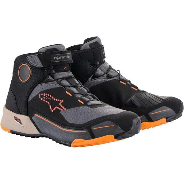 Alpinestars CR-X Drystar Shoes (Black/Light Brown/Orange)