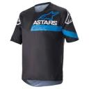 Alpinestars Racer V3 Short Sleeve MTB Jersey - Black/Blue - 2XL