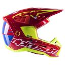 Alpinestars S-M5 Action Helmet White/Cyan/Blue Small